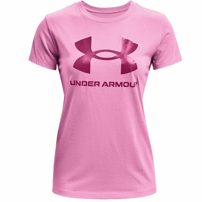 Dames-T-Shirt met Korte Mouwen Under Armour Graphic Roze