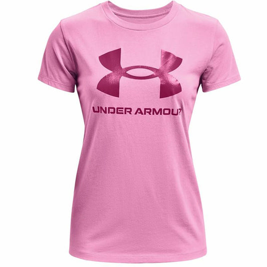 Dames-T-Shirt met Korte Mouwen Under Armour Graphic Roze