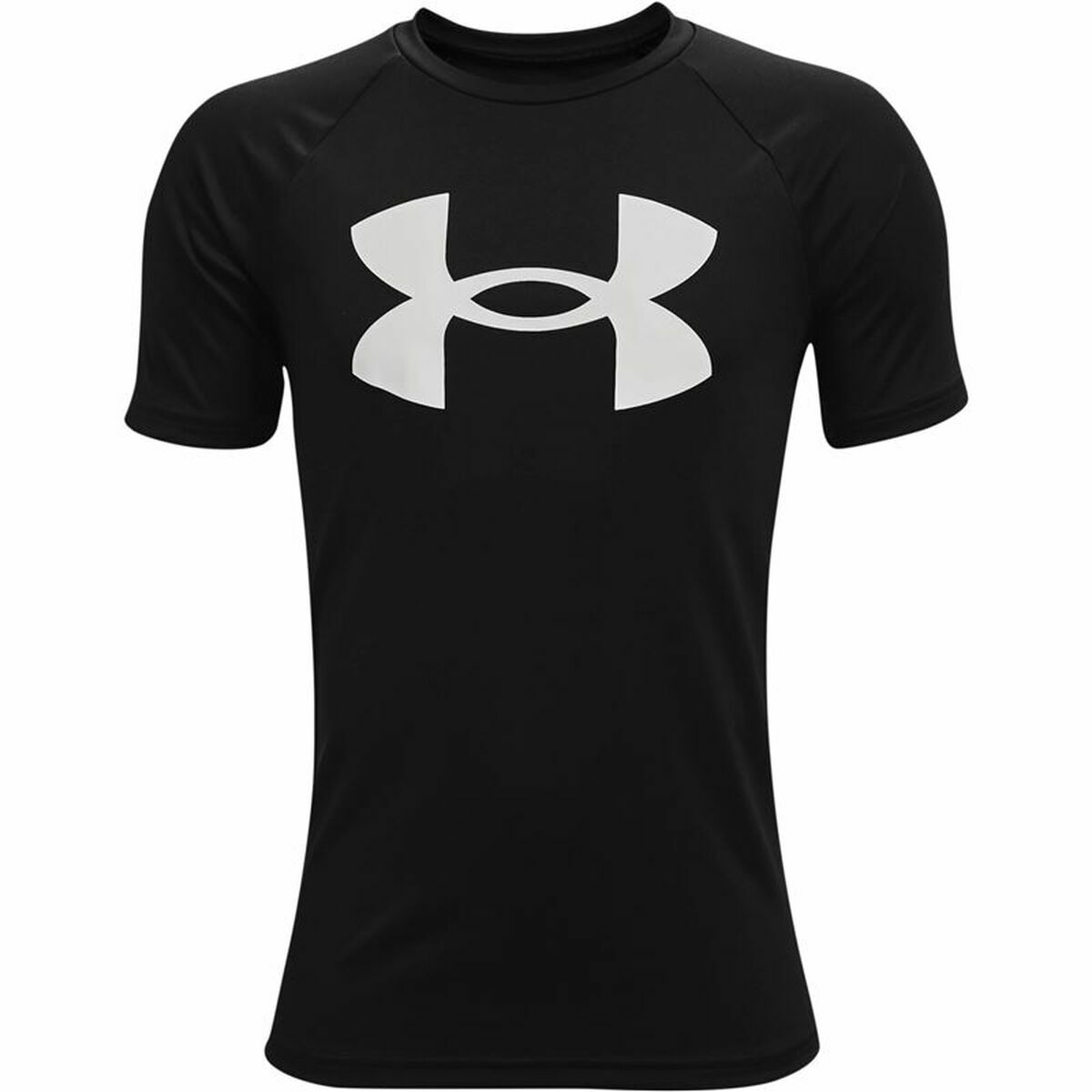 T-Shirt met Korte Mouwen voor kinderen Under Armour Tech Big Logo Zwart