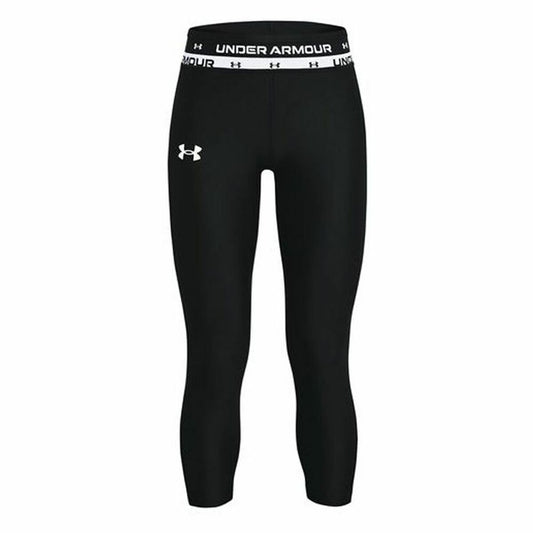 Sportleggings voor Kinderen Under Armour Heat Gear Ankle Crop Zwart