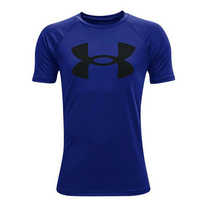 T-Shirt met Korte Mouwen Under Armour Tech Big Logo Blauw