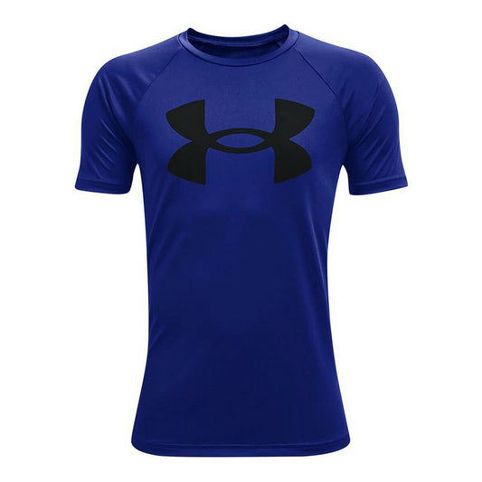 T-Shirt met Korte Mouwen Under Armour Tech Big Logo Blauw