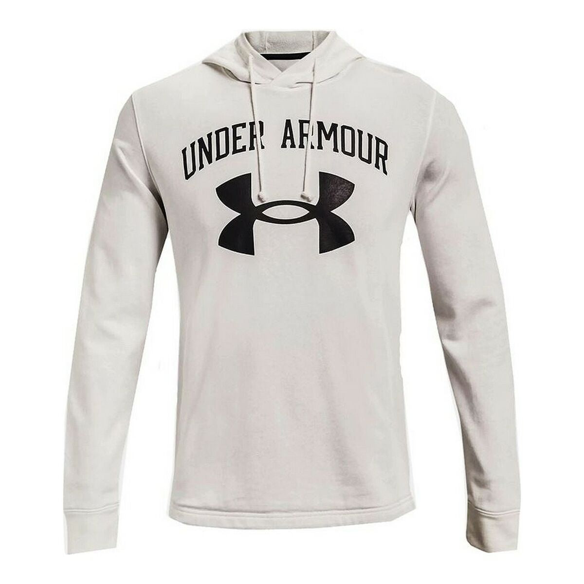 Herenhoodie Under Armour Rival Fleece Big Logo Wit