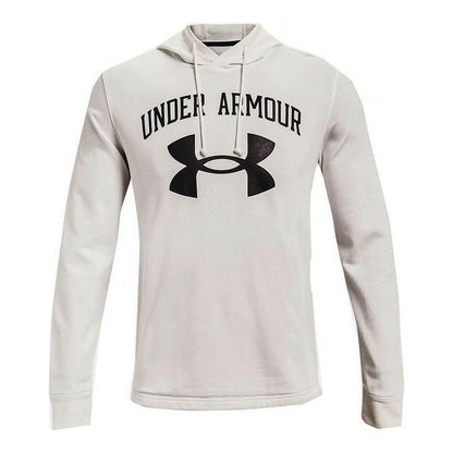 Herenhoodie Under Armour Rival Fleece Big Logo Wit