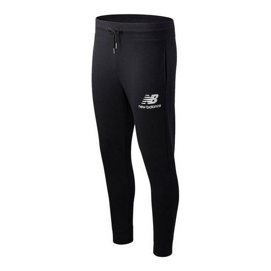 Lange sportbroek New Balance  Essential Stack Logo Zwart Uniseks