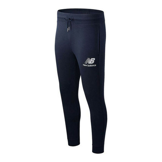 Lange sportbroek New Balance Essential Stack Logo Blauw