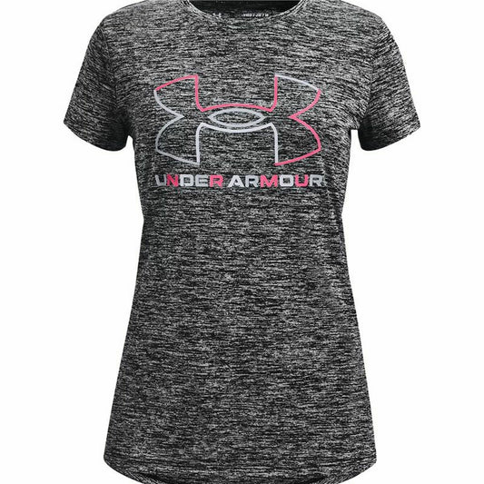 T-Shirt met Korte Mouwen voor kinderen Under Armour Donker grijs