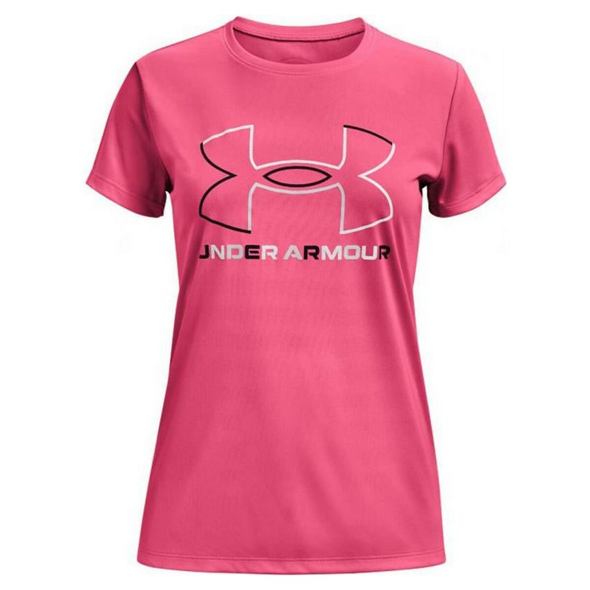 Dames-T-Shirt met Korte Mouwen Under Armour Big Logo Roze