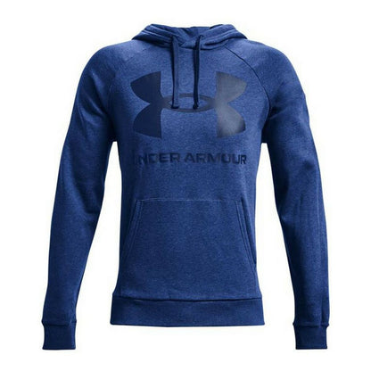 Herenhoodie Under Armour Fleece Rival Donkerblauw
