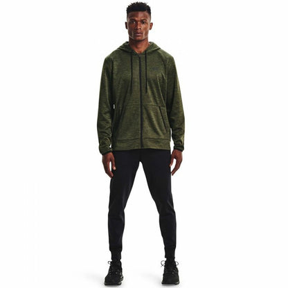Heren Sportjas Under Armour Fleece FZ Olijf