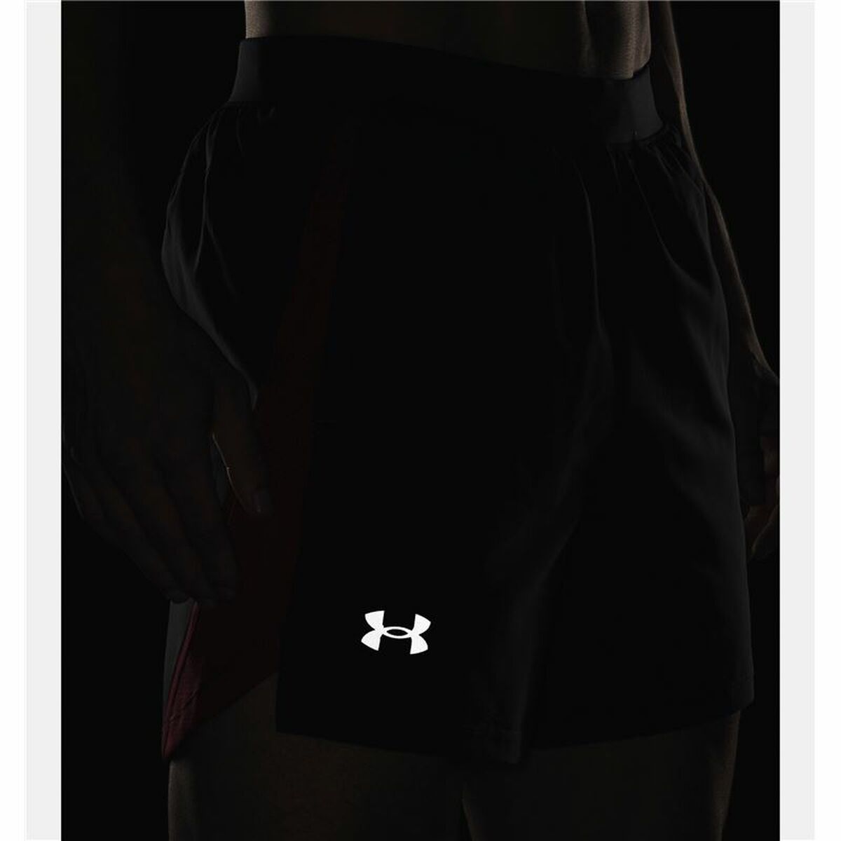 Sportbroekje voor heren Under Armour Launch SW Donker grijs 5"