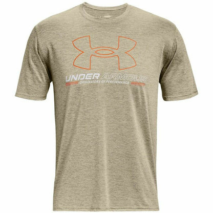 T-Shirt met Korte Mouwen Under Armour Vent Graphic. Lichtbruin