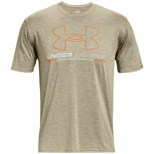 T-Shirt met Korte Mouwen Under Armour Vent Graphic. Lichtbruin