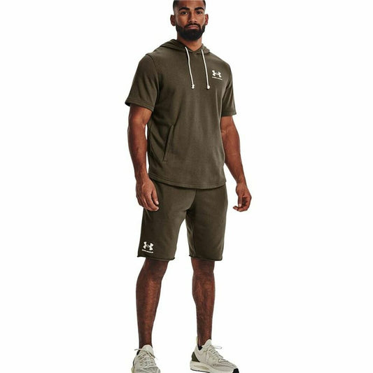 Broeken voor Volwassenen Under Armour  Rival Terry Mannen Olijf