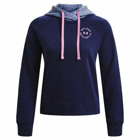 Dameshoodie Under Armour Rival Fleece Marineblauw