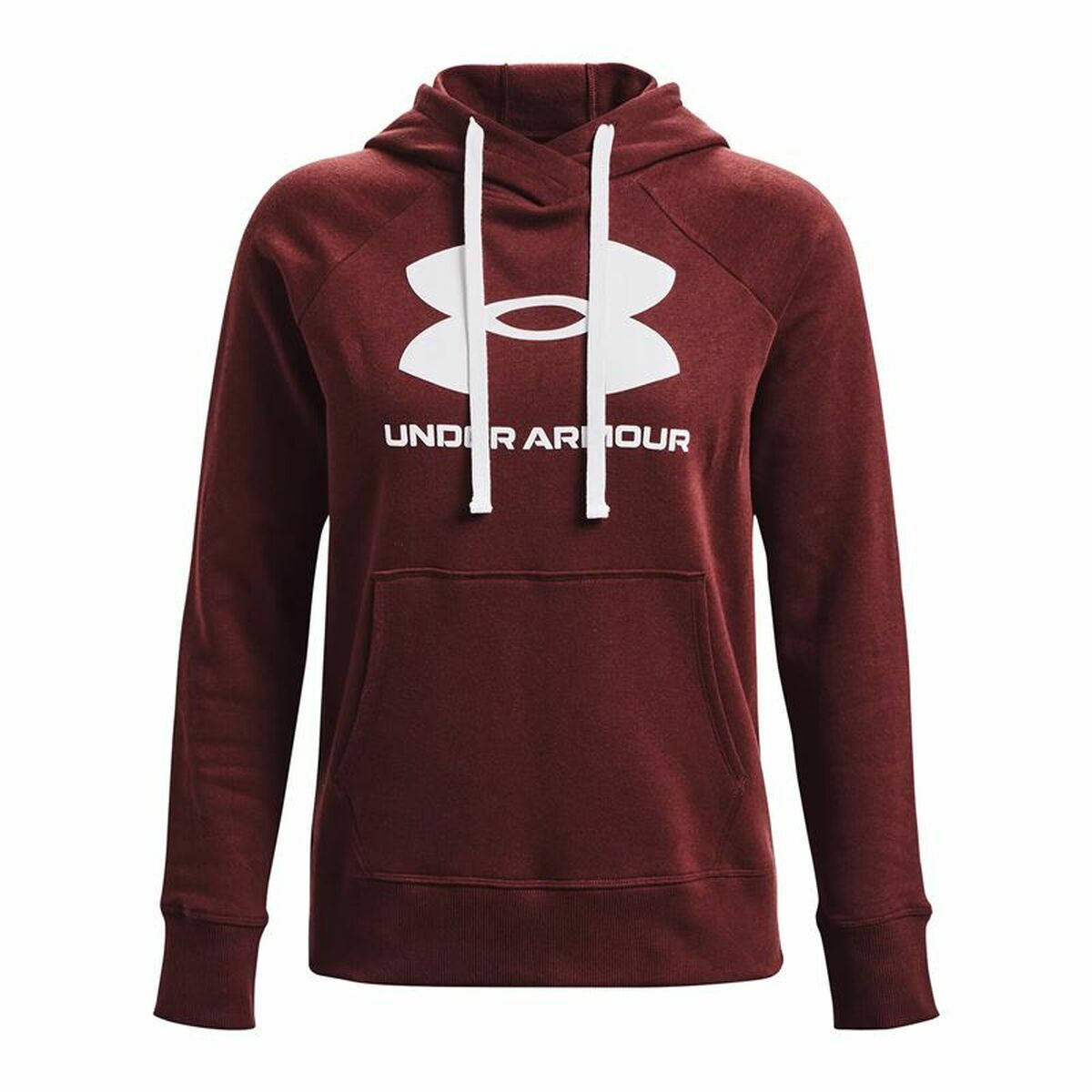 Dameshoodie Under Armour Rival Fleece Kastanjebruin