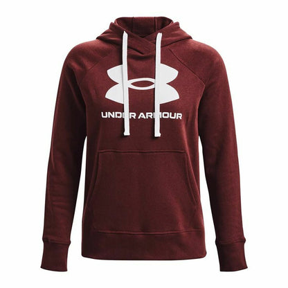 Dameshoodie Under Armour Rival Fleece Kastanjebruin