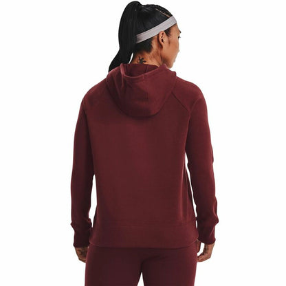 Dameshoodie Under Armour Rival Fleece Kastanjebruin