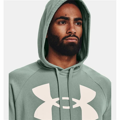 Herenhoodie Under Armour Rival Big Logo Groen