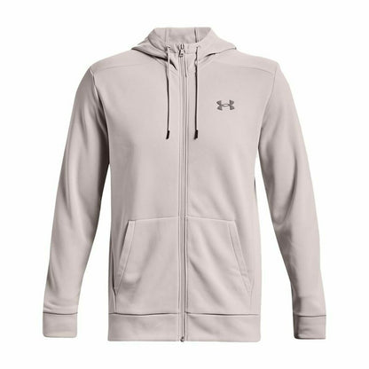 Heren Sportjas Under Armour Rival Lichtgrijs Met capuchon