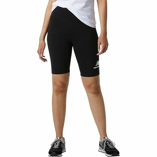 Sportleggings voor Dames New Balance Essentials Stacked Fitted Zwart