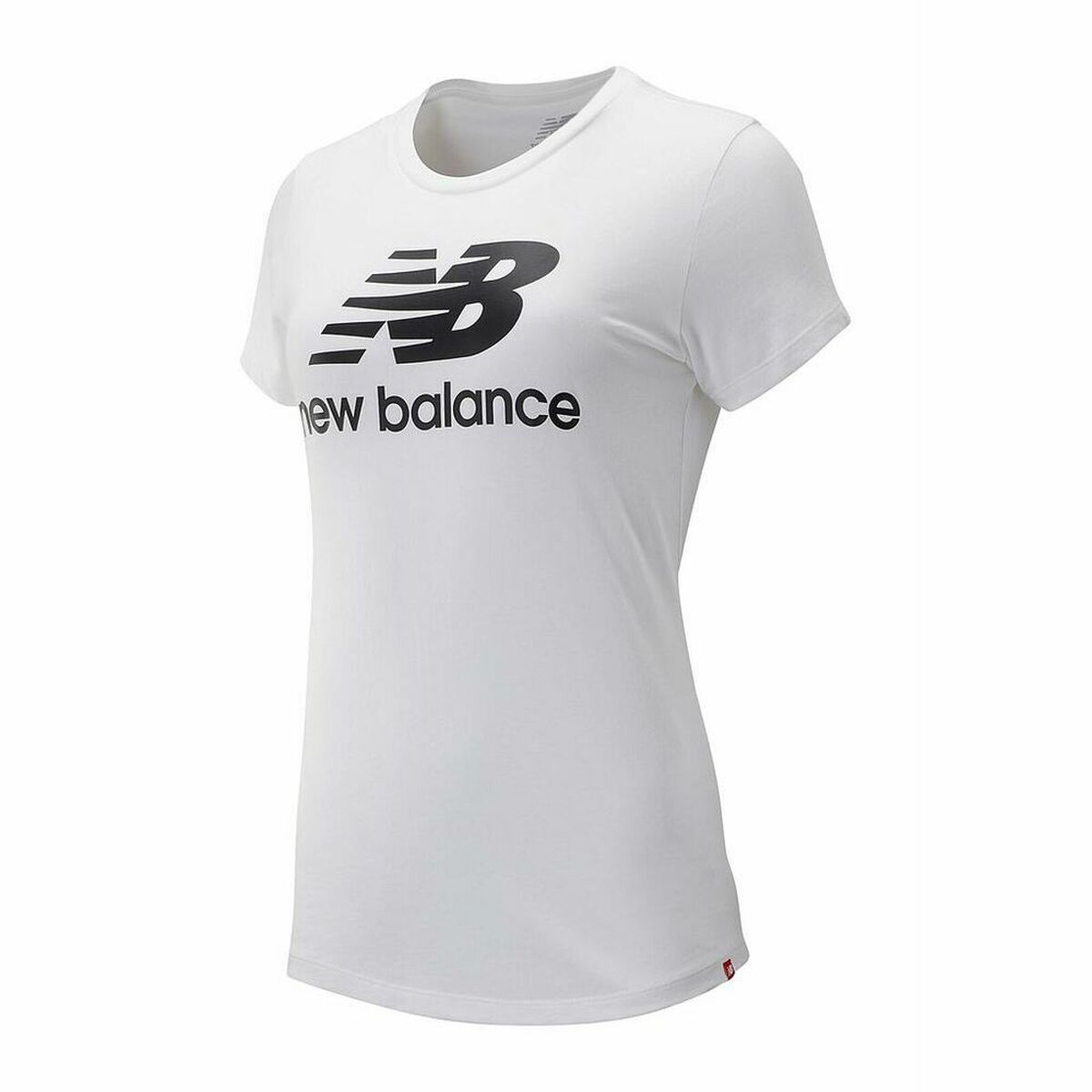 Dames-T-Shirt met Korte Mouwen New Balance Wit