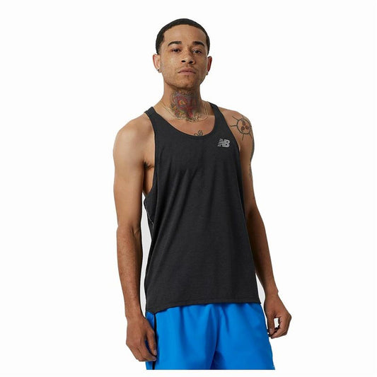 Tank Top Heren New Balance Impact Run Zwart