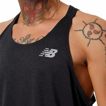 Tank Top Heren New Balance Impact Run Zwart