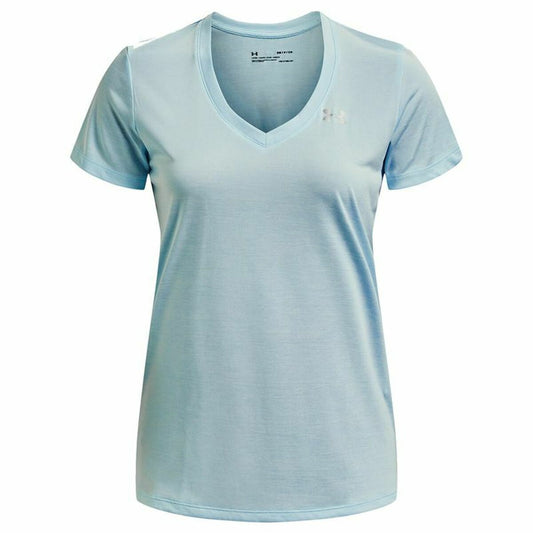 Dames-T-Shirt met Korte Mouwen Under Armour Tech Twist Licht Blauw