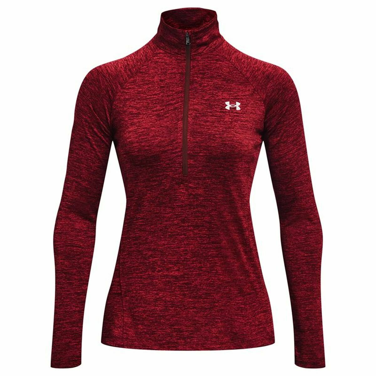 Damessweater zonder Capuchon Under Armour Tech Twist Donkerrood