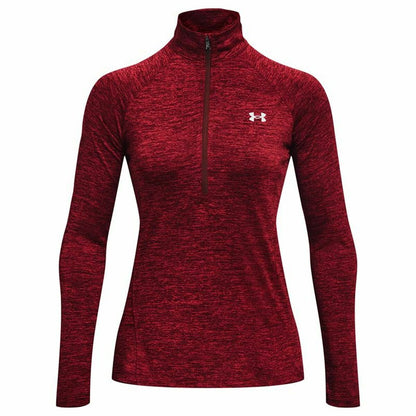 Damessweater zonder Capuchon Under Armour Tech Twist Donkerrood