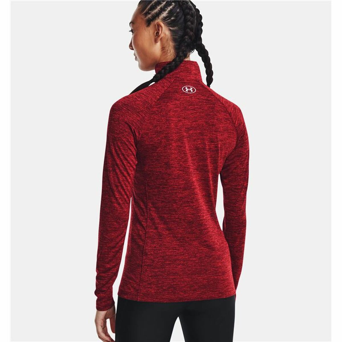 Damessweater zonder Capuchon Under Armour Tech Twist Donkerrood