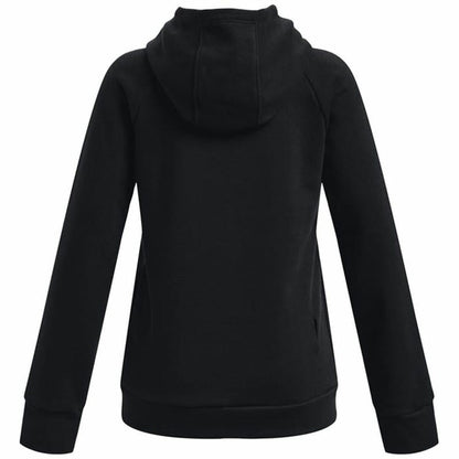 Sweatshirt met Capuchon voor Meisjes Under Armour Rival Big Logo Zwart
