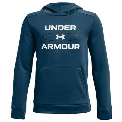 Kinderhoodie Under Armour Fleece Graphic Blauw