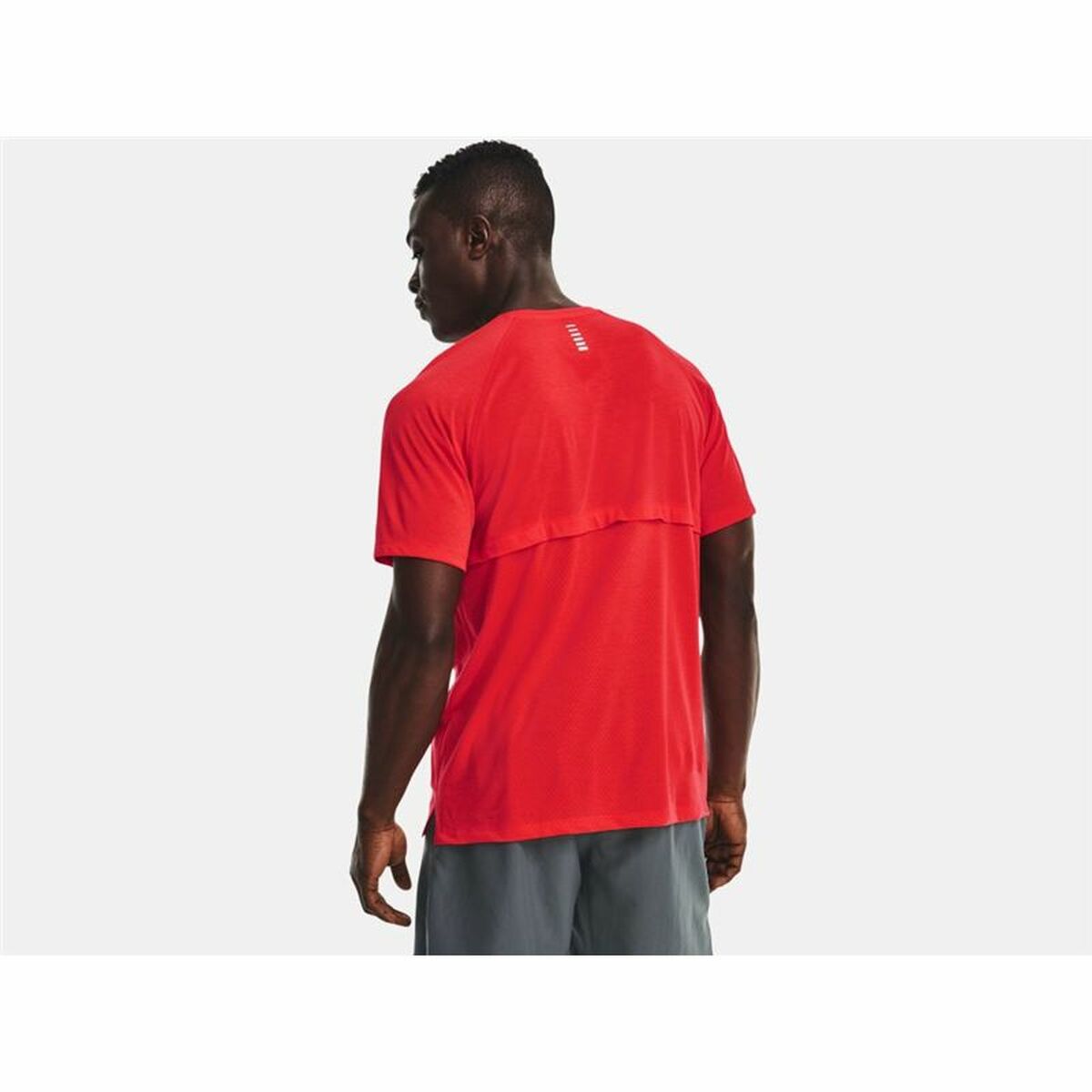 Heren-T-Shirt met Korte Mouwen Under Armour Streaker Rood Mannen