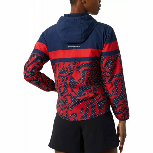Sportjack voor dames New Balance Printed Accelerate Blauw
