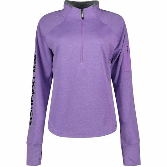 Damessweater zonder Capuchon New Balance Impact Run Paars