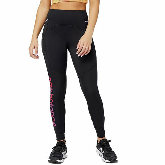 Sportleggings voor Dames New Balance Impact Run AT Heat Tight Vrouw Zwart