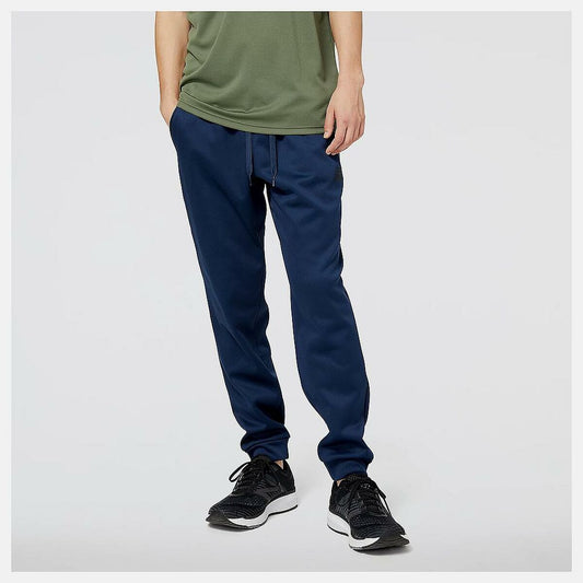Broeken voor Volwassenen New Balance  TNCT FLC PNT MP23022 NGO  Mannen Marineblauw