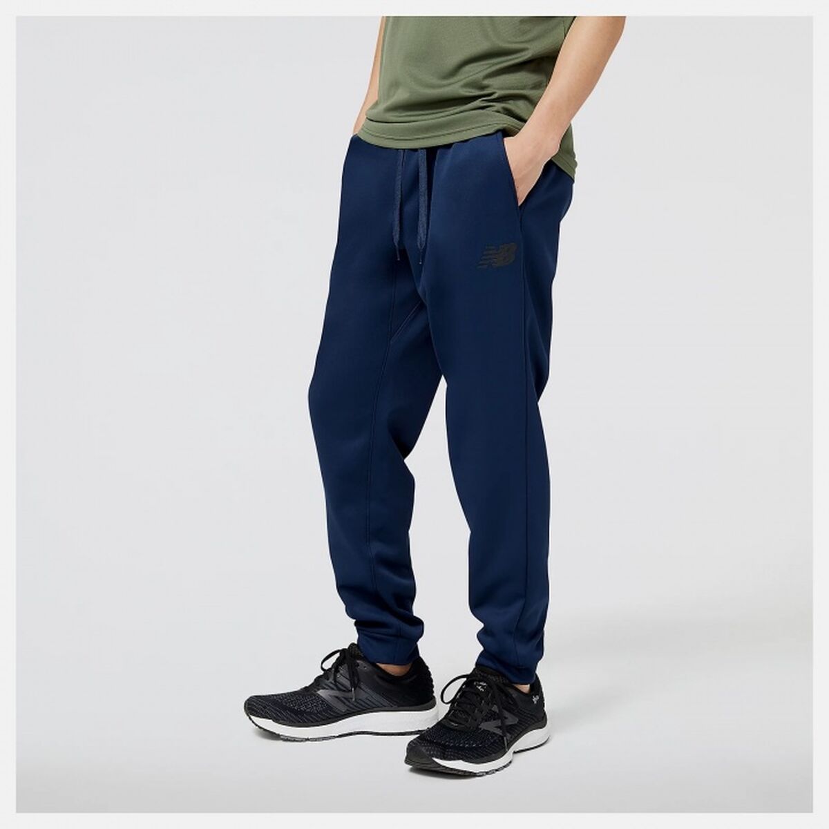 Broeken voor Volwassenen New Balance  TNCT FLC PNT MP23022 NGO  Mannen Marineblauw