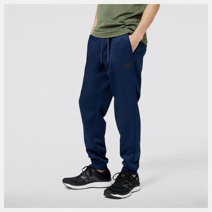 Broeken voor Volwassenen New Balance  TNCT FLC PNT MP23022 NGO  Mannen Marineblauw