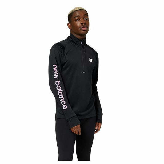 Herensweater zonder Capuchon New Balance Impact Run AT Zwart
