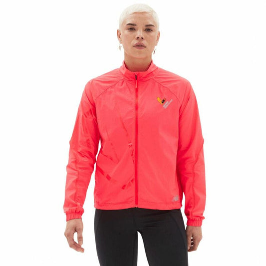 Sportjack voor dames New Balance  Printed Impact Run Oranje