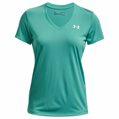 Dames-T-Shirt met Korte Mouwen Under Armour Tech SSV Solid Aquamarijn