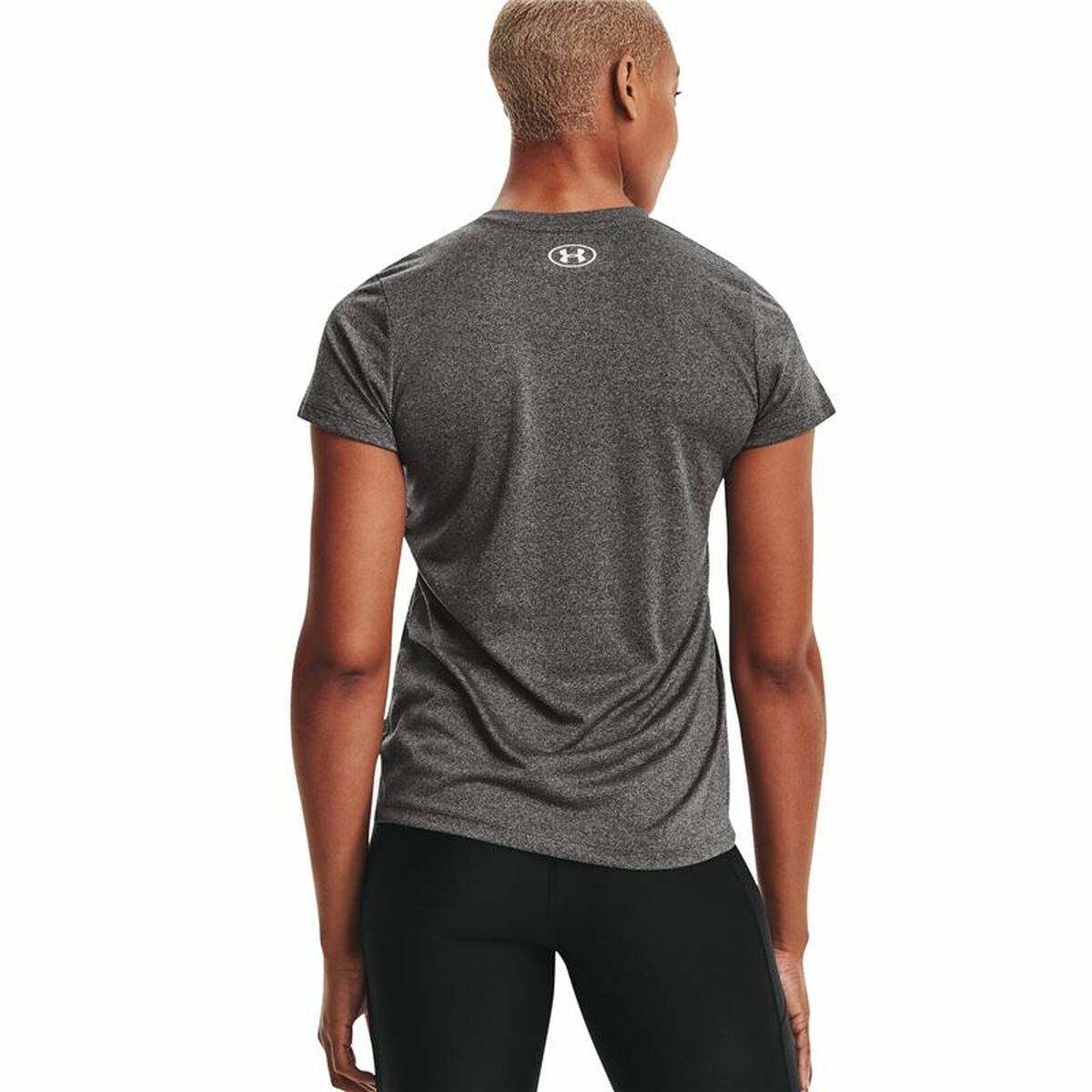 Dames-T-Shirt met Korte Mouwen Under Armour Tech SSV Grijs