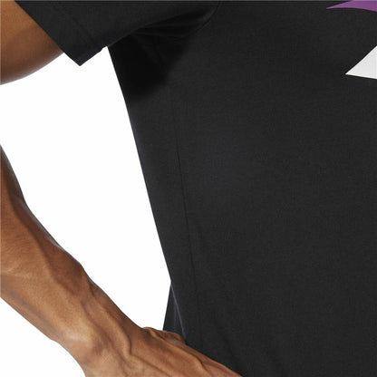 Heren-T-Shirt met Korte Mouwen Reebok Classic Vector Zwart