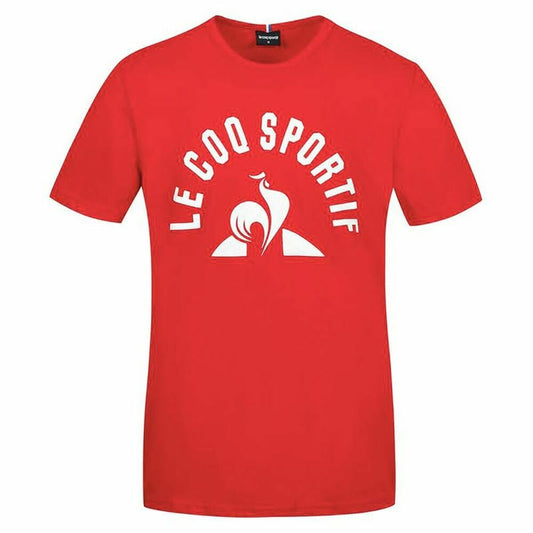 Heren-T-Shirt met Korte Mouwen Le coq sportif Bat Nº2 Rood Mannen