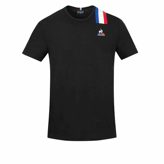 Heren-T-Shirt met Korte Mouwen Le coq sportif Zwart