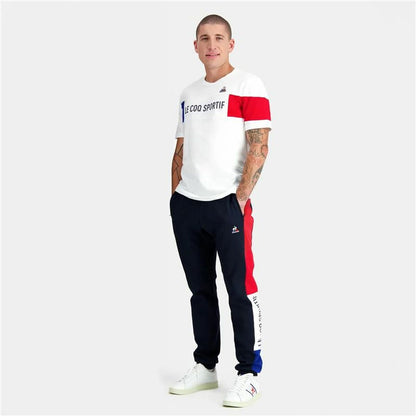Heren-T-Shirt met Korte Mouwen TRI TEE SS Nº1 M NEW OPTCAL  Le coq sportif Tricolore SS Nª 1 Uniseks