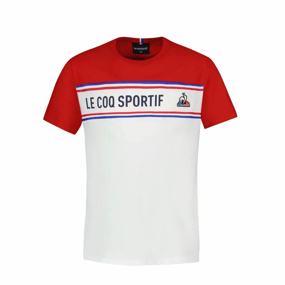 Kinder-T-Shirt met Korte Mouwen Le coq sportif  N°2 Tricolore Wit